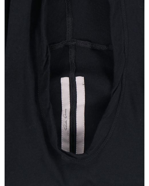 Rick Owens Blue Hooded Sweater