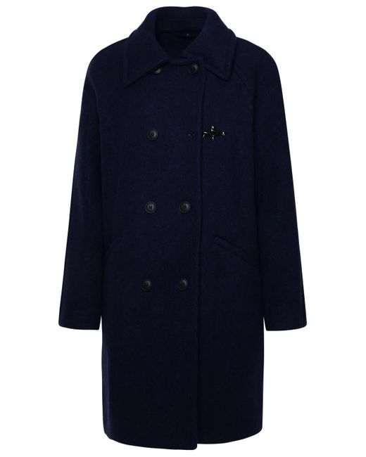 Fay Blue Wool Coat