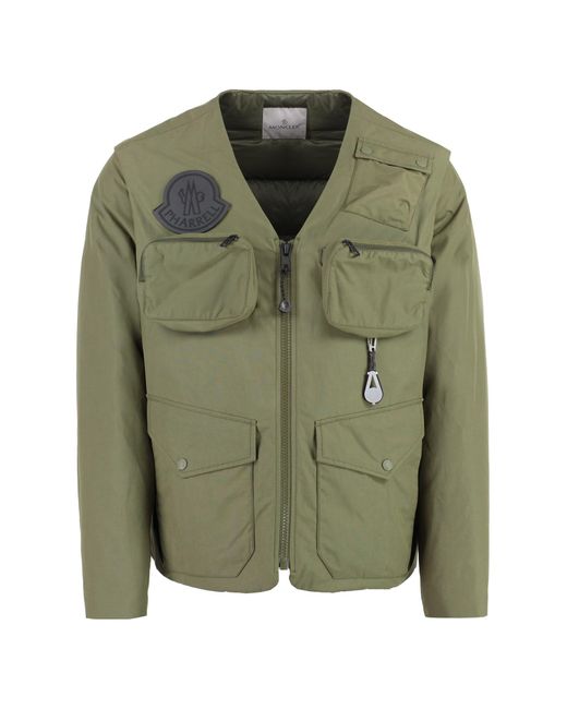 Moncler Green X Pharrell Williams - Malpe Multi-pocket Cotton Jacket for men