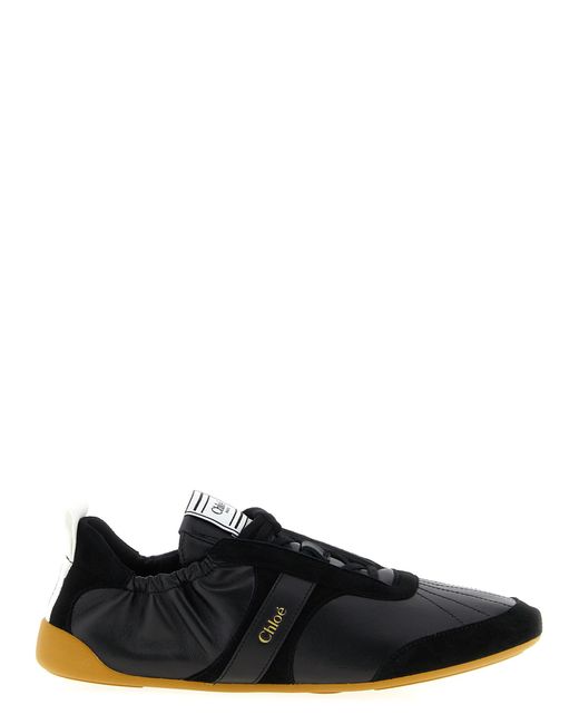 Chloé Black Lace Up Sneakers