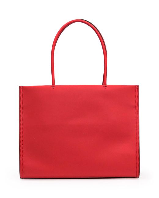 Tory Burch Red Ella Shopping Bag