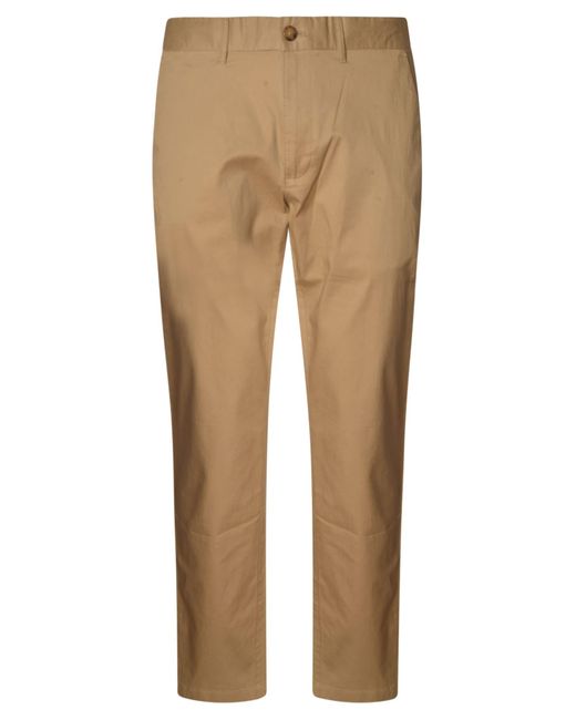 Michael Kors Natural Regular Plain Cropped Trousers for men