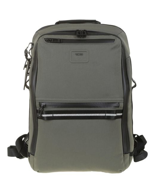 Tumi Gray Alpha Bravo Dynamic Backpack for men