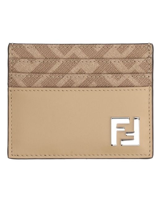Fendi Natural Card Holder Leather Wallets & Purses for men