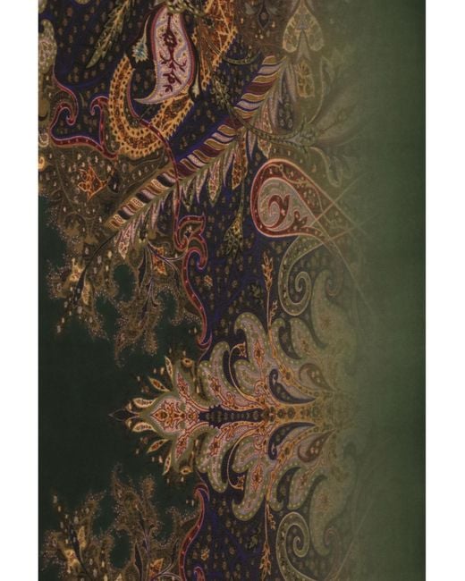 Etro Green Orfeo Modal Scarf for men