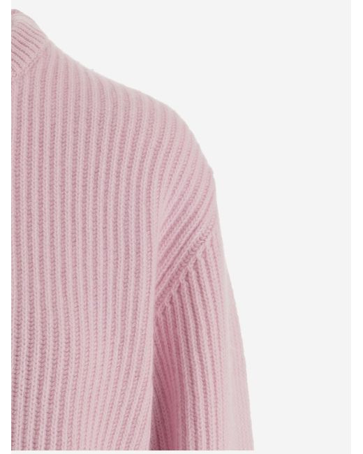 Jil Sander Pink Wool Sweater