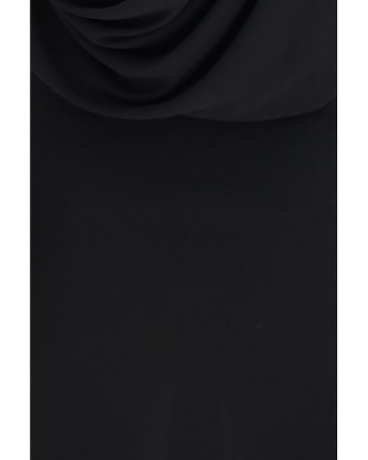 Jacquemus Black Mistral Dress Viscose Jersey Viscose; Polyamide