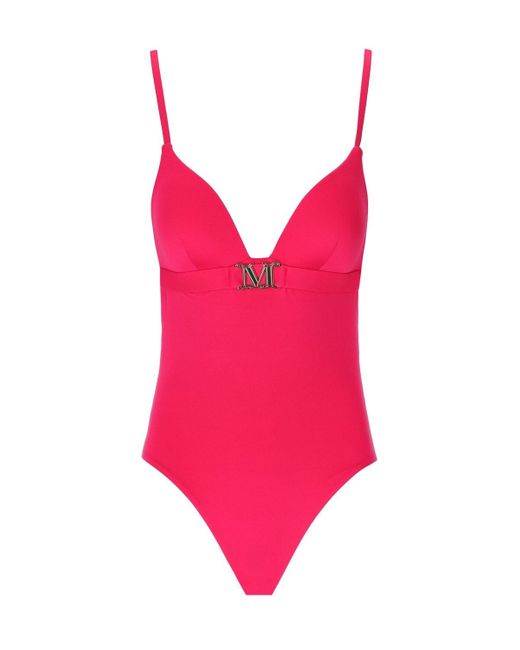 Max Mara Pink Beachwear Cecilia Fuchsia Swimsuit