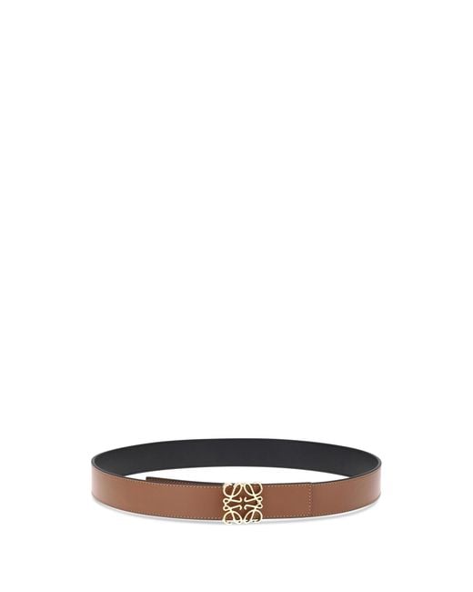 Loewe Brown Belt Reversible Leather Tan-- Calf for men