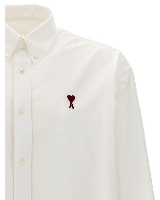 AMI White 'Ami De Coeur' Shirt for men