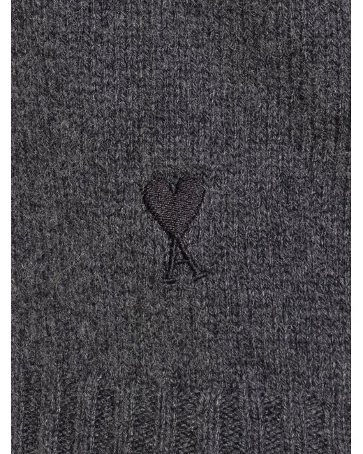 AMI Gray Ami Sweaters Ws Wo