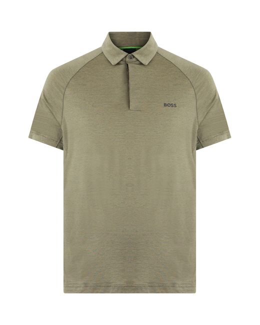 Boss Green Polo Shirt Slim Fit Lyocel for men