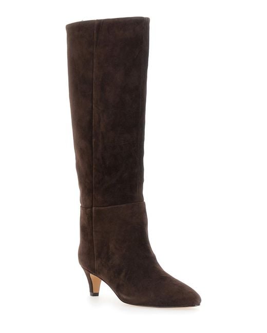 Twinset Brown Boots Leather