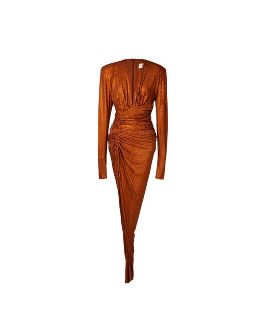 Alexandre Vauthier Orange Dress