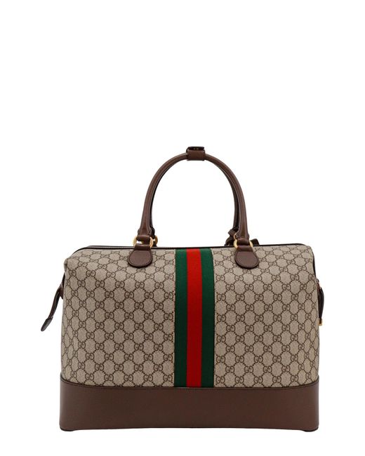 Gucci Brown Savoy Duffle Bag for men