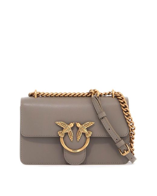 Pinko Brown Shoulder Mini Love Bag