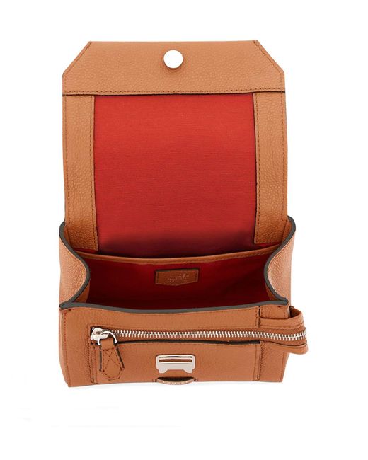 Lancel Brown Leather Shoulder Bag