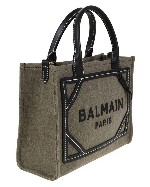 Balmain Black B-Army Shopper Small-Canvas&Logo