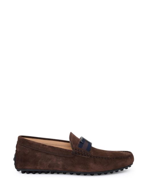 Tod's mocassini gommino con frange - marrone. donna farfetch pelle marroni  - Stileo.it