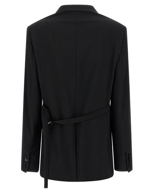 Nensi Dojaka Black Tailored Wool Blend Blazer