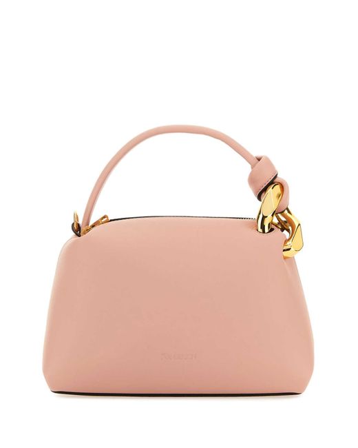 J.W. Anderson Pink Pastel Leather Small Jwa Corner Handbag