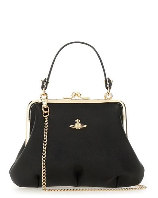 Vivienne Westwood Black Borsa Granny Frame