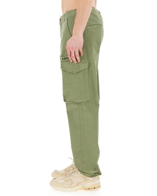 Aspesi Green Cargo Pants for men