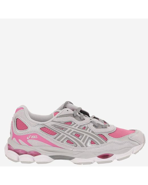 Asics Pink Sneakers Gel-Nyc Leather And Rubber Trainers