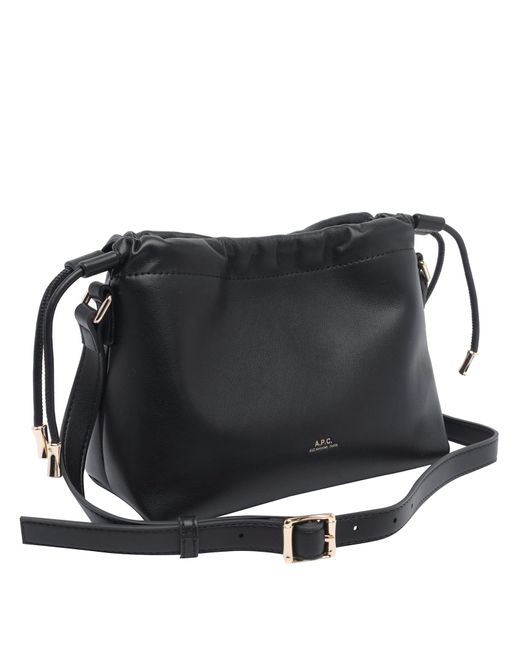 A.P.C. Black Mini Ninon Bucket Bag