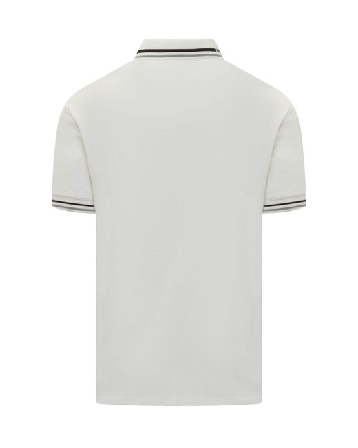 Emporio Armani White Polo Shirt With Logo for men