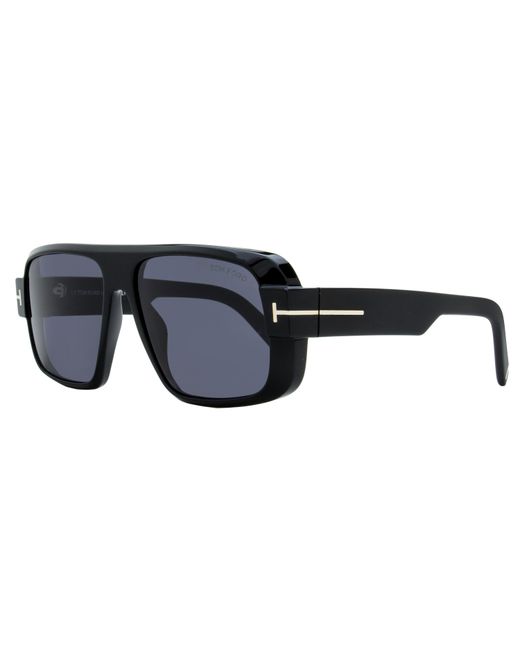 Tom Ford Black Turner Sunglasses Tf1101 01A 58Mm Ft1101 Plastic (Acetate) for men
