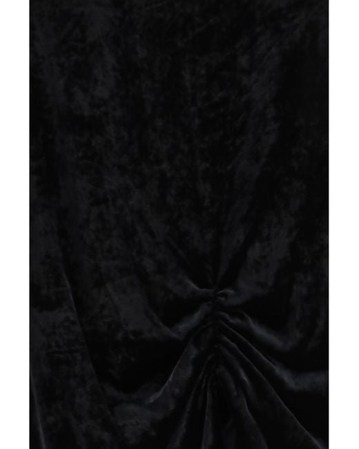 Valentino Black Velvet Skirt Viscose; Silk; Elastane