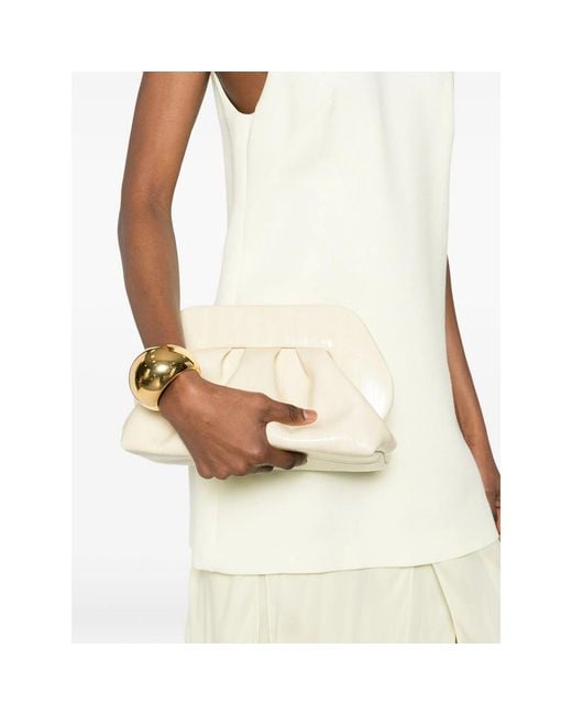 THEMOIRÈ Natural Clutch Bag Polyurethane