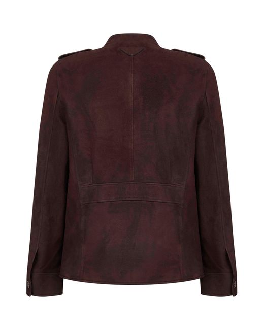 Prada Brown Coffee Suede Jacket for men