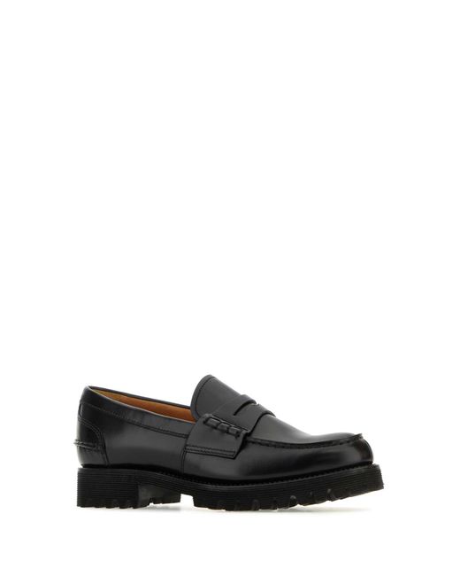 Church's Black Leather Pembrey Loafers