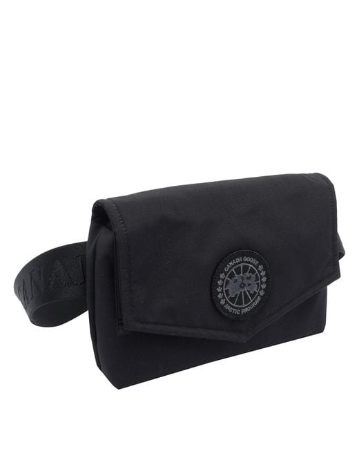 Canada Goose Black Logo Mini Waist Bag