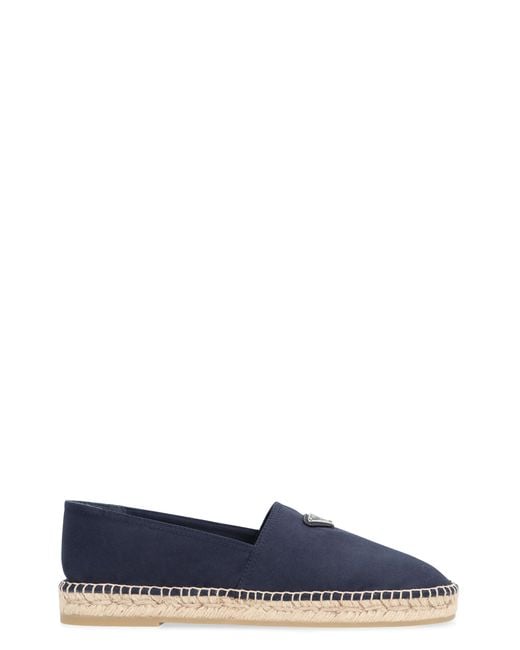 Prada Blue Canvas Espadrilles Cotton for men