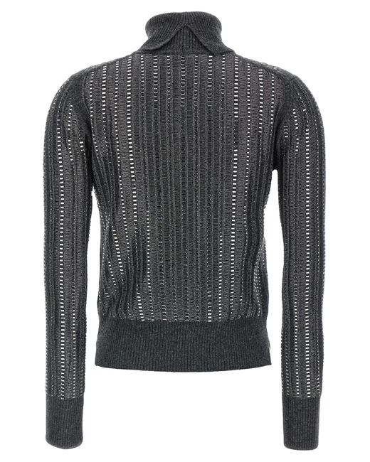 Ermanno Scervino Gray Wool And Cashmere Blend Sweater