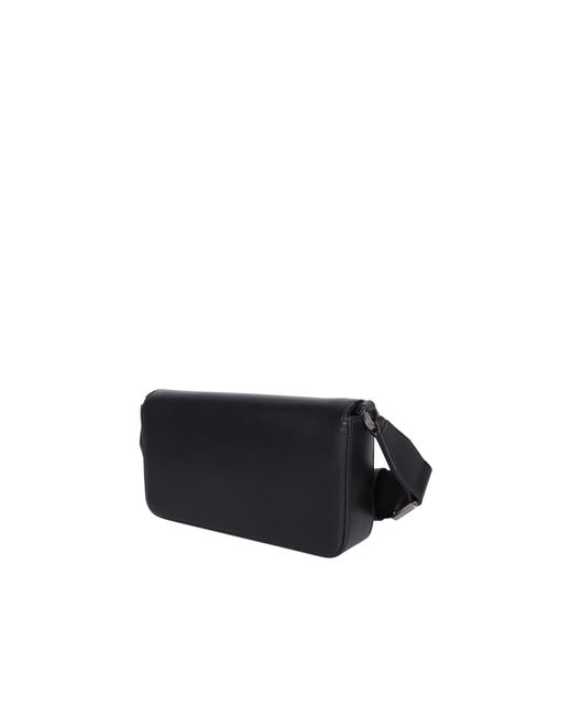 Dolce & Gabbana Embossed Plaque Black Bag for men
