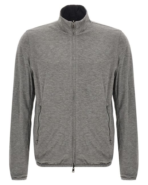 Herno Gray Reversible Bomber Jacket for men