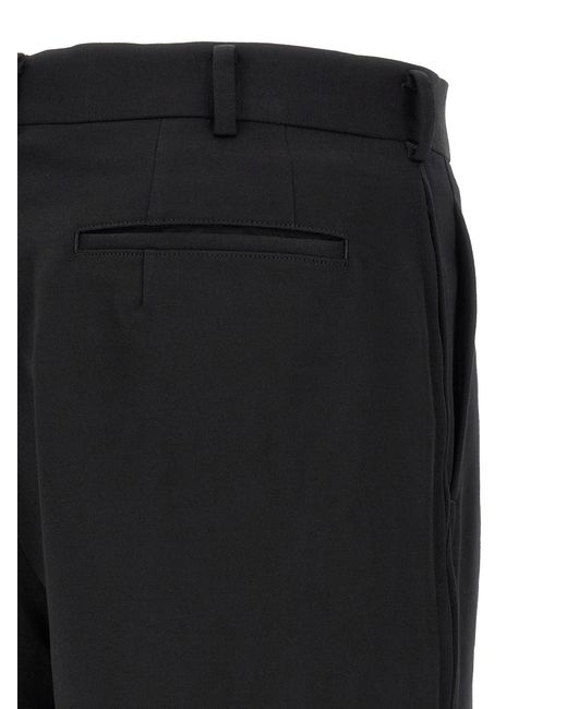 Comme des Garçons Black Wool Bermuda Shorts for men