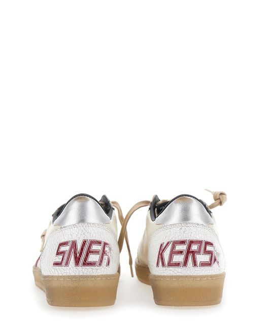 Golden Goose Deluxe Brand White Sneakers Ballstar Leather Ovine Trainers for men