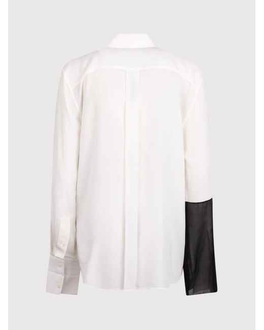 Helmut Lang White Silk Shirt