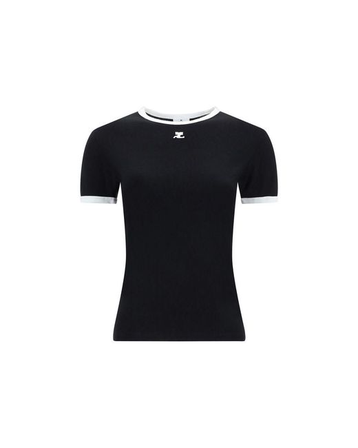 Courreges Black T-shirt - S