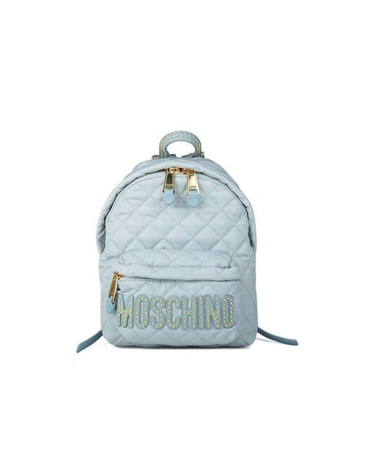 Moschino Blue Backpack Polyamide Bags Backpacks