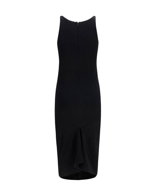 Jacquemus Black Regata Dress Viscose; Polyamide; Elastane