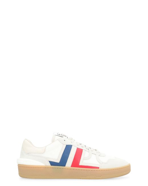 Lanvin White Clay Low-Top Sneakers for men