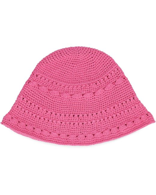 Ganni Pink Bucket Hat