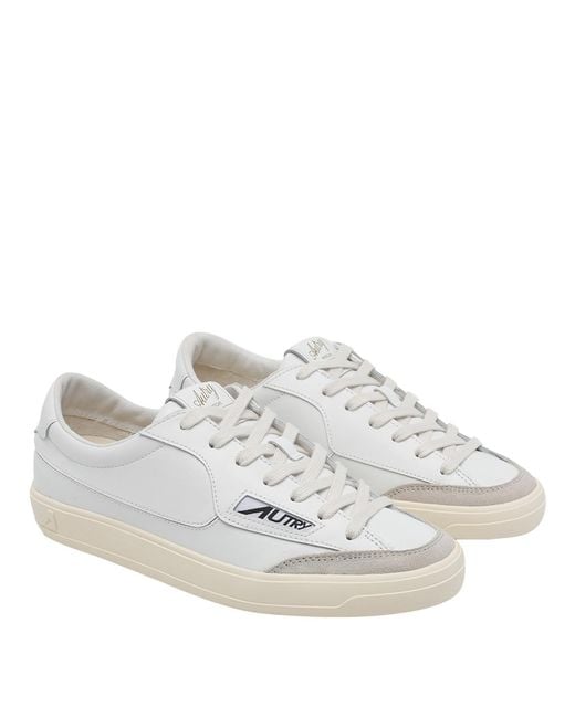 Autry White Sneakers Calf Leather/Rubber Sole for men