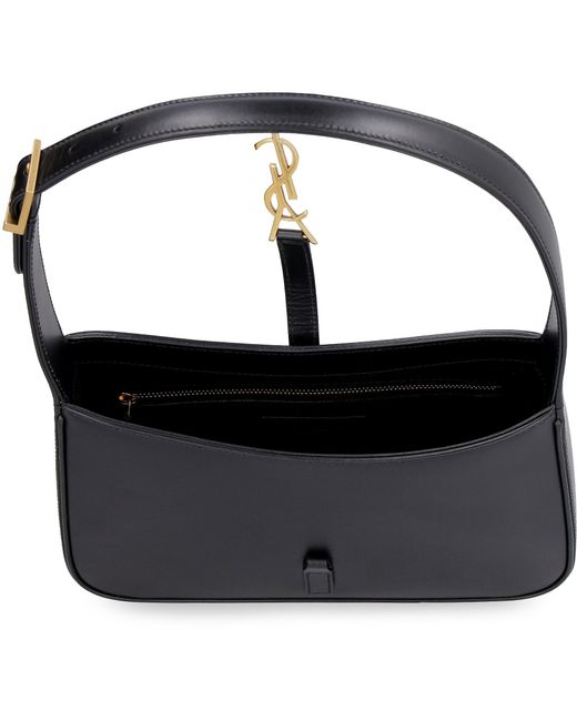 Saint Laurent Black Leather Shoulder Bag Le 5 À 7 Calf Handbags